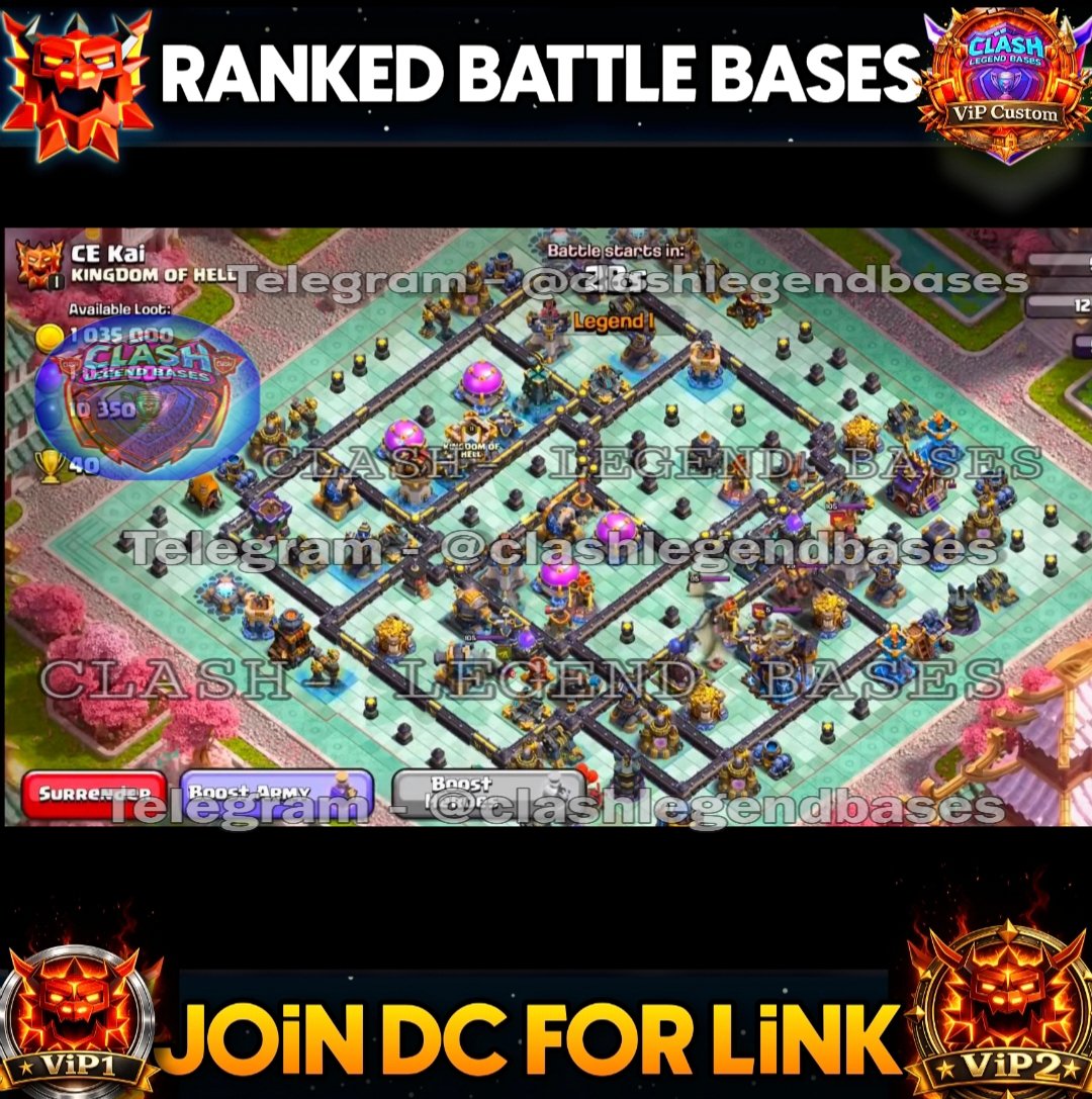 ClashLegendbase's tweet photo. 💎 *Join Membership* / Monthly Basis 💎
For Link  👇 
Open ticket - https://t.co/HaMof95qDv

Become a member through *Discord:* 
https://t.co/dTA0NXlO2t

#ClashOfClans #ClashEsports #th17BaseLink #clashlegendbases https://t.co/nyQzbKLYJK