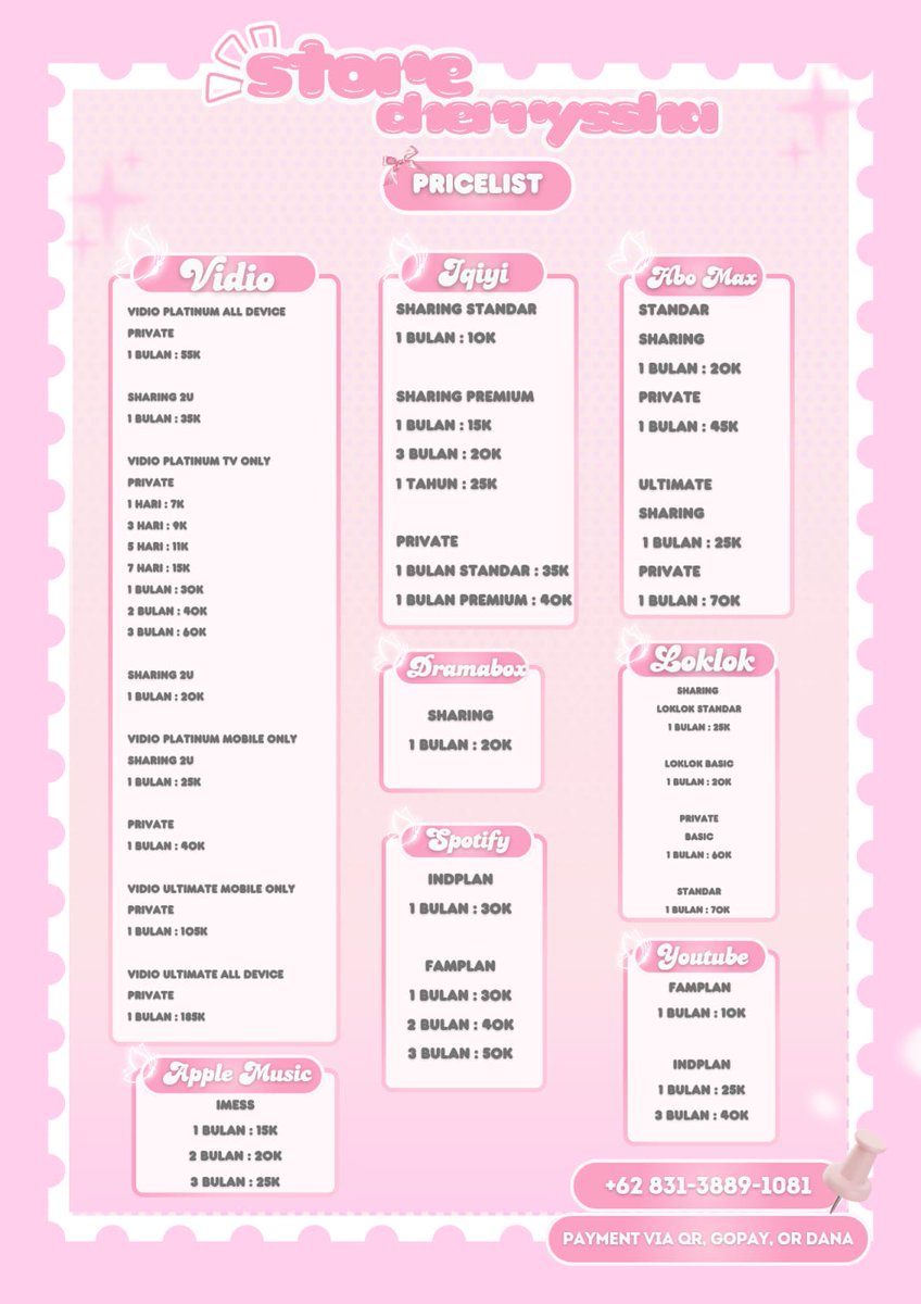 store cherryssha 🐚ᶻ 𝗓 𐰁 .ᐟ | apk prem tweet media