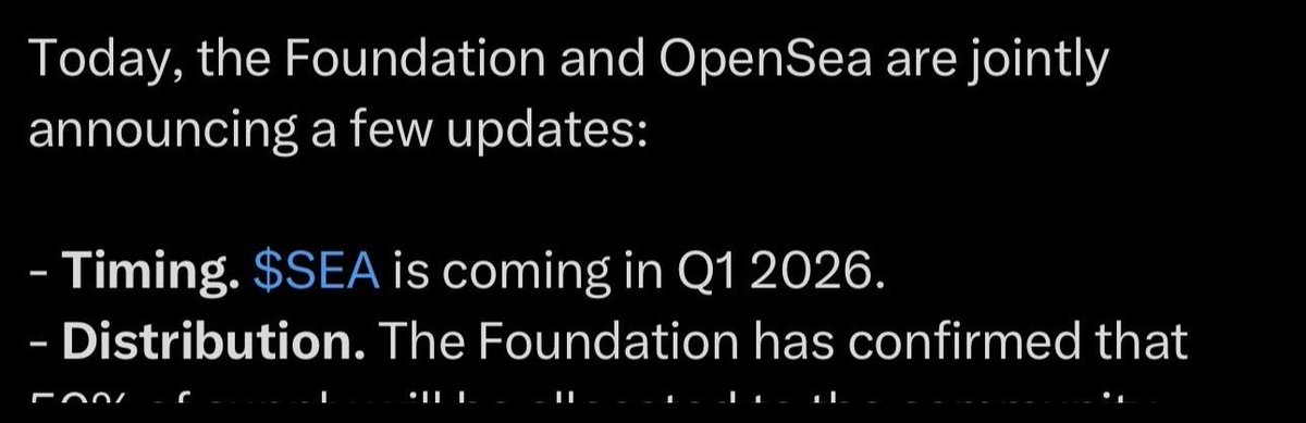 coinkeroro's tweet photo. $SEA TGE is never happening. @opensea 

On 2025 February, 
@dfinzer told @notthreadguy on stream that TGE will happen in 2025.

On 2025 Q4,
He announced TGE coming in 2026 Q1.

On 2026 Q1,
He announced TGE delay, didn’t even say the date and go silent for 2 months now. https://t.co/8bs98o64VA