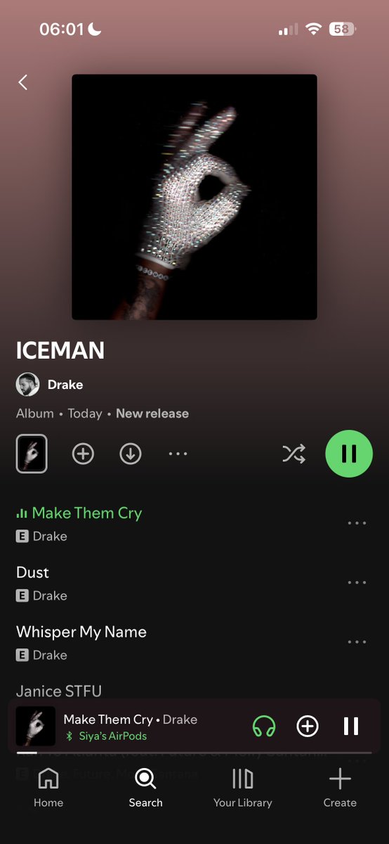 Anomalylpfj's tweet photo. First listen to ICEMAN https://t.co/kfXsFBxU0D