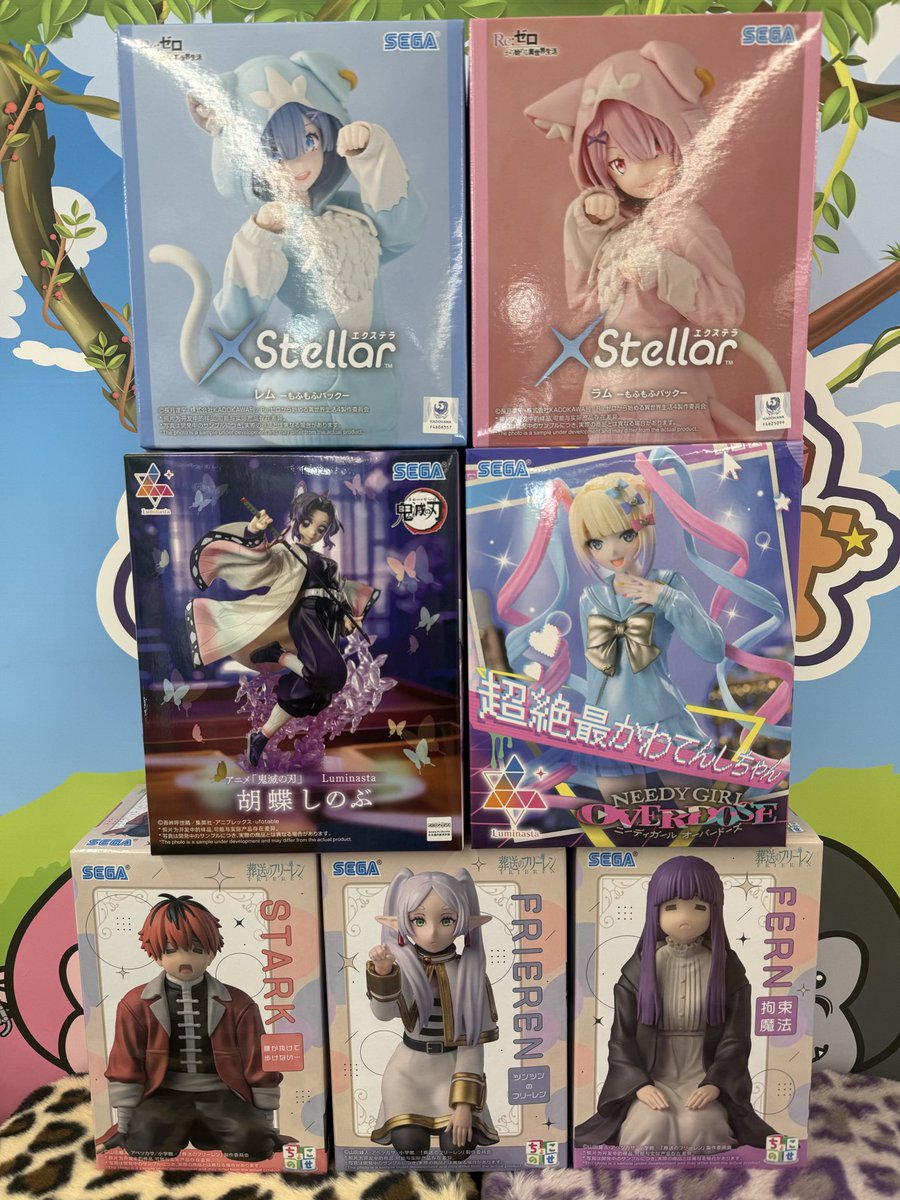 新景品入荷情報🆕 本日はSEGAからかわいいフィギュアが 沢山入荷して