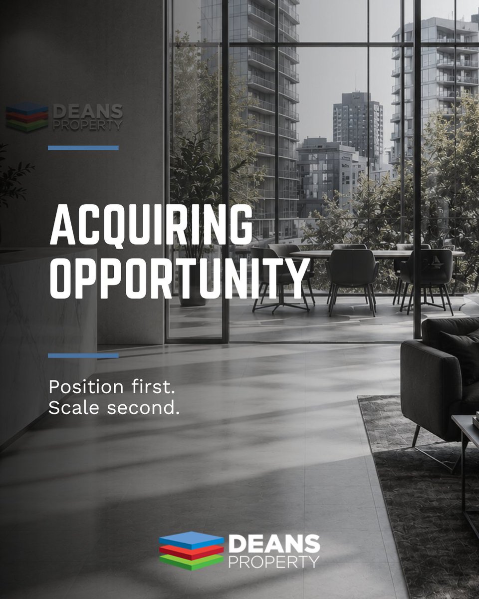 DeansProperty's tweet photo. 📈 ACQUIRING OPPORTUNITY Smart acquisitions aren’t about momentum they’re built on clarity, research, and long‑term vision.
In commercial property, location trends, tenant demand, and flexibility shape strength before markets shift. https://t.co/evcaCUlcuw