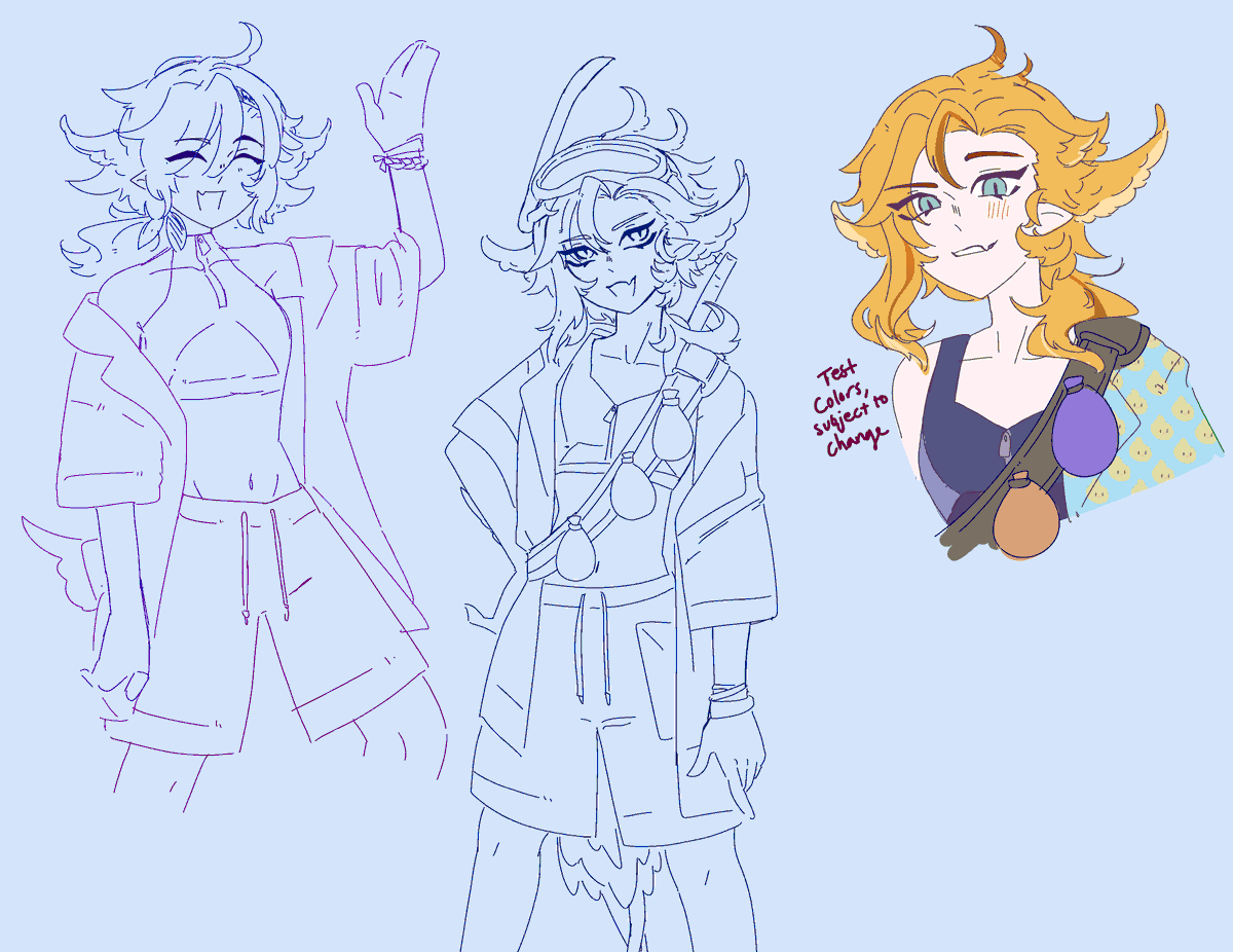 gads_koookwee's tweet photo. @MintFantome HIII MINTO I love designing original outfits of my favorite vtubers just for fun sometimes. I also contributed concept art for doki's official summer outfit design while working with nexi!! https://t.co/ED15ZfwROW