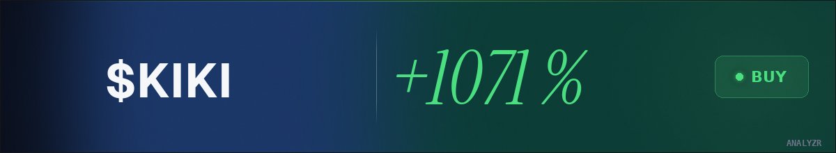 lumpenvisual's tweet photo. looked at $KIKI — @AnalyzrX says $590.5K target. +1071% upside is enough for me https://t.co/BIwcLtPaiS