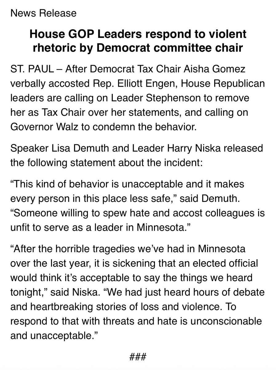 MN House Republicans tweet media
