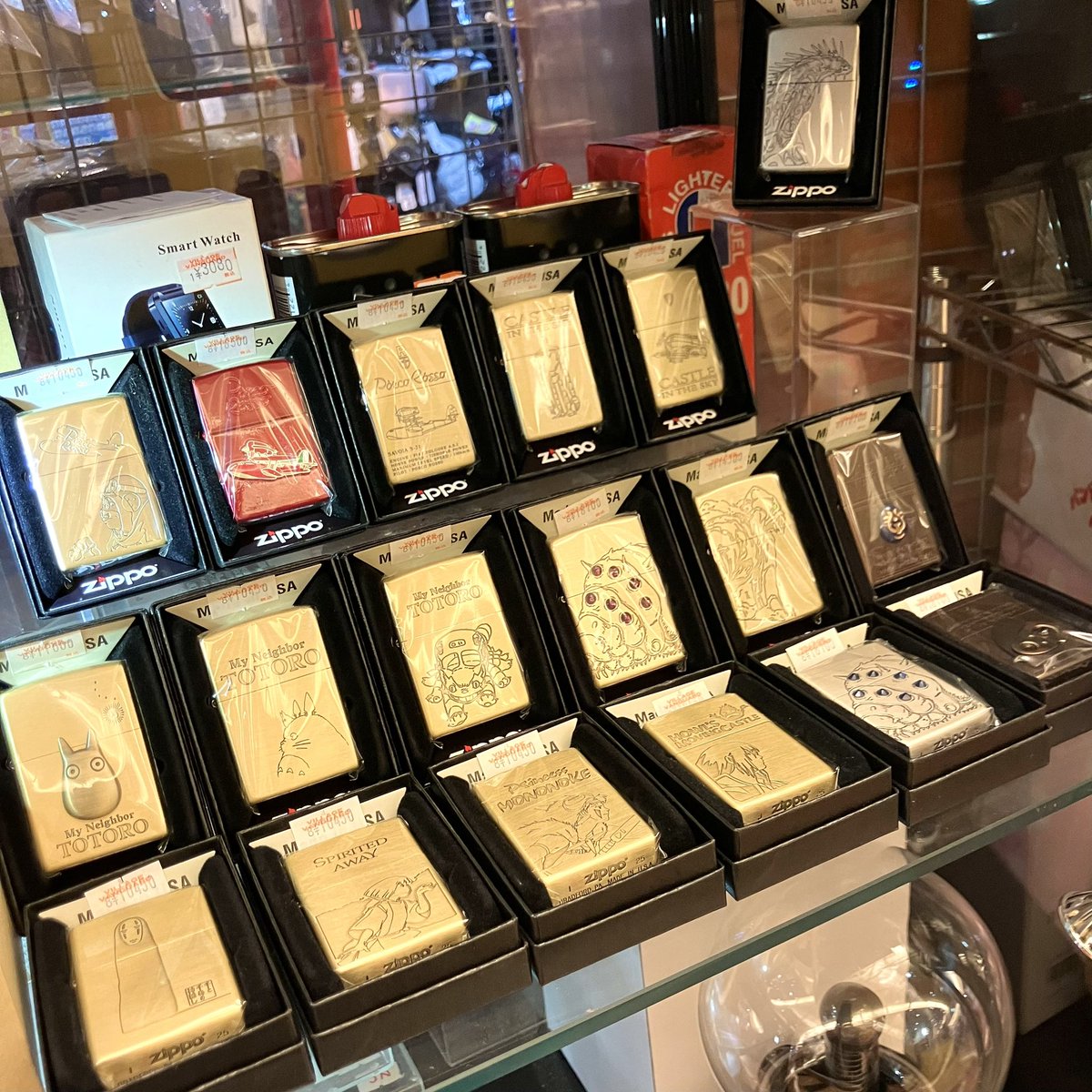 zippoライターが在庫復活したよー‼️ ジブリ以外もいっぱいあるから