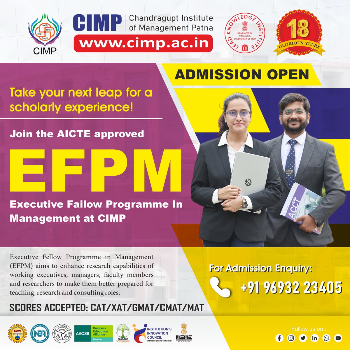Chandragupt Institute of Management Patna (CIMP) tweet media