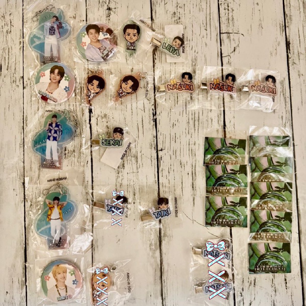 5trhk6's tweet photo. FANTASTICS CRAWLING SILENT RISING BUTTERFLY アクスタ フォトカ ラバー カプセル ガチャ 交換 

譲
世界 佐藤大樹 澤本夏輝 瀬口黎弥 堀夏喜 木村慧人

求
定価買取 ( ✕ ｼｸﾚ ✕ｶﾞﾁｬ)
緩く 同種 八木勇征

シクレ↔︎シクレ
※異公演可能
※同種

郵送、都内手渡し対応 https://t.co/OxJkKcLUuT