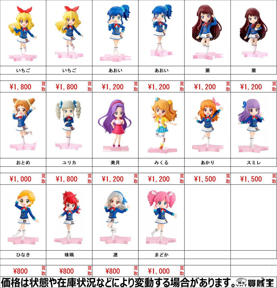 ☆買取情報☆ アイカツ MiMiCHeRi 買取募集中です!! ☟アイカツ(グッズ