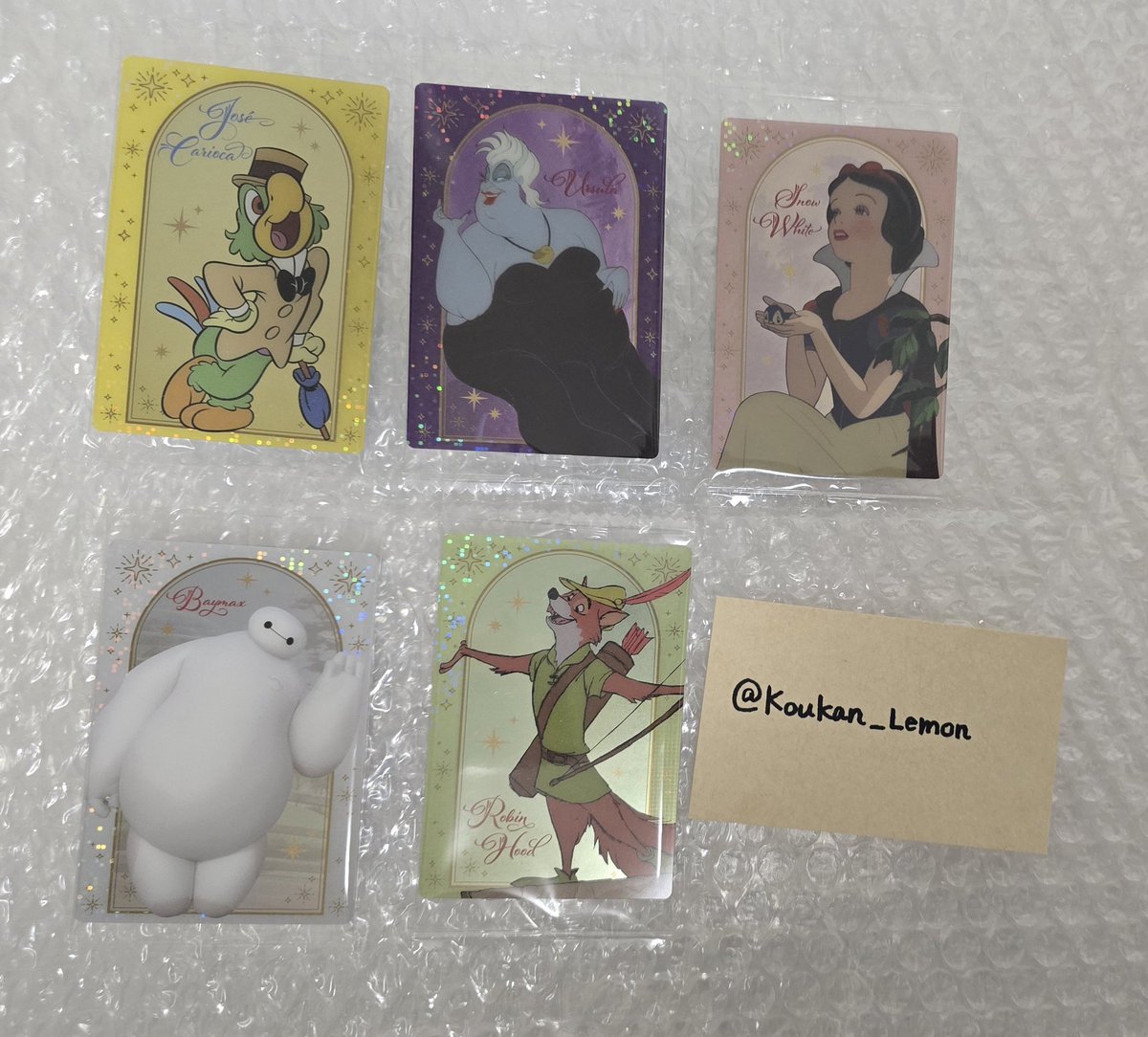 Koukan_Lemon's tweet photo. 【交換】Disney Characters ディズニー キャラクター ウエハース2 

譲：画像参照 第1弾 第2弾

求：SP デール プルート

比率違い可能です。
郵送交換希望、お気軽にお声がけください🙇‍♀️ https://t.co/cJz1smudeG
