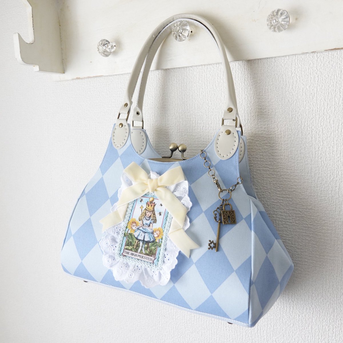 【ハンドメイド】がま口バッグ　白鳥 と薔薇　ヨーロッパ風　3way #478 TELLME@大人乙女のがま口バッグ (@terumin711) / Posts / X