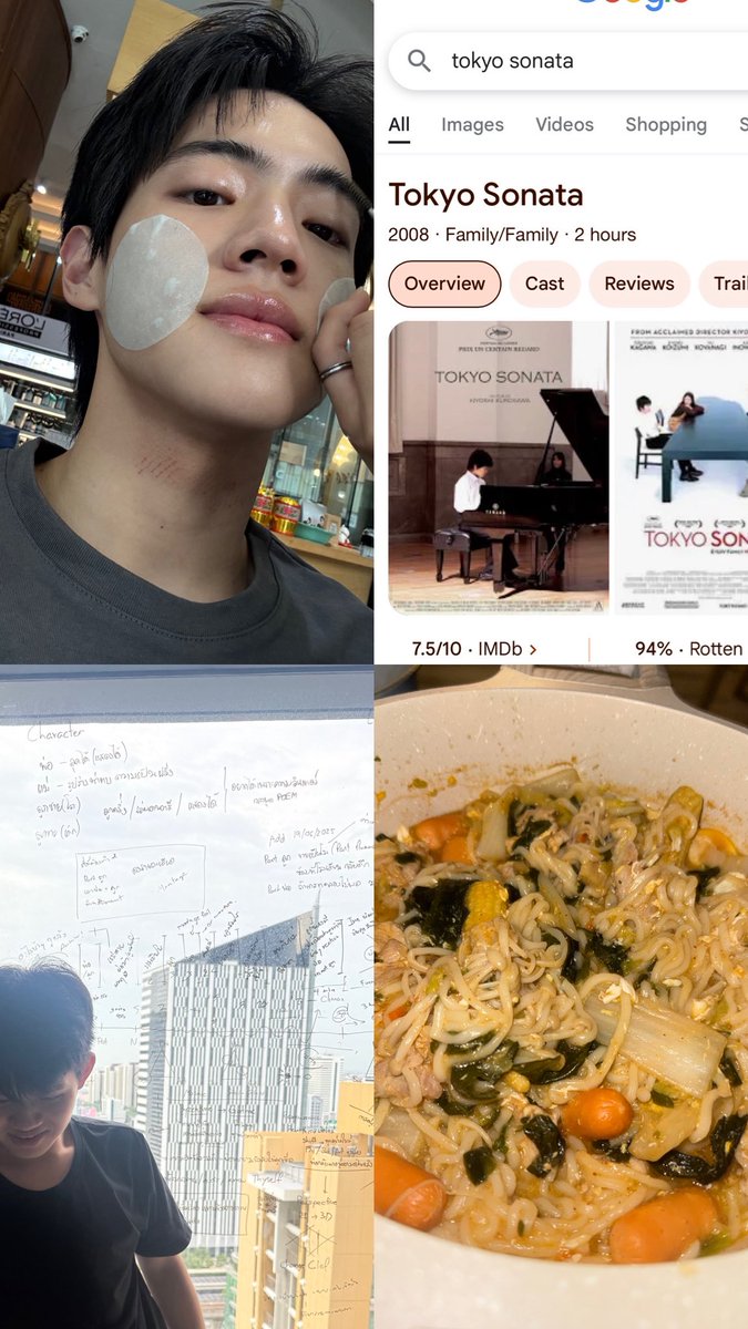 isamsame's tweet photo. จุดเริ่มต้นของ #Clavisthesis จริง ๆ มันคือการที่ตั้งแต่ปี 2 กลุ่มเพื่อนพูด ๆ กันว่า เอ้ยเรามาทำธีสิสด้วยกันนะ เราเหลือกันอยู่แค่นี้5555555555 ขำแห้ง พอกำลังจะจบปี 3 เริ่มละ แต่ละคนก็คิดไอเดีย เราอยากพูดถึงอะไร อยากพูดเกี่ยวกับอะไร ทำเกี่ยวกับอะไรดี แล้วก็ตกลงกันว่า โอเค เราจะทำอะไรสักอย่างเกี่ยวกับเปียโน ตอนนั้นเจแปน (รูมเมท) อย่างเพี้ยน เอาเปียโน Upright Piano มาตั้งในคอนโดที่อยู่ชั้นเกือบ 30 กว่าได้ สุดโต่งมาก แค่คิดว่าจะขนยังไงก็เหนื่อยแล้ว แล้วเจแปนก็มีไอเดีย คือ ชอบละครเวที อยากทำอะไรที่มันแบบ Musical หน่อย ๆ ถ้าทำได้คือเจ๋งมาก ยังไม่มีใครทำที่เอา Musical มาไว้ในหนังธีสิสเลย ช่วงที่คิดสิ่งนี้ขึ้นมาคือเราได้ดู Wonka ที่เพิ่งปล่อยออกมา แล้วรู้สึกว่าน่าสนใจมาก ๆ ก็เลยมาประชุมกัน มันจะเป็นไปได้มั้ย จากนั้นเพื่อน ๆ ก็มาคุย ๆ กัน สรุปโดนเบรก เพราะว่าลองคิดกันดูว่าถ้าทำจริง ๆ จะทำได้จริงหรอ เพลงละหนึ่ง สถานที่อีก จบเลย555555555555 เริ่มคิดใหม่ แน่นอนว่าการที่จะได้ไอเดียขึ้นมาสักอย่างเราต้องดูหรือเสพอะไรหลาย ๆ อย่างเพื่อนำไปใช้ไปพัฒนาต่อ ช่วงนั้นรุ่นพี่กำลังฉายหนังธีสิสพอดีก็เลยไปดู เวลาแซมดูอะไรสักอย่างแซมจะไม่ได้แค่ดูเฉย ๆ การดูเพื่อนำอะไรสักอย่างไปใช้มันเป็นนิสัยส่วนตัวแซมอยู่นะ แต่ก็ไม่ได้ตั้งใจให้มันเป็นแบบนั้น5555555 บางทีการดูเพื่อความบันเทิงมันก็สามารถหล่อหลอม identity ของเราได้เหมือนกัน แซมก็เสพประสบการณ์ชีวิตไป ตอนนั้นก็เข้าบ้าน Mchoice Trainee Road to Debut แถมถ่าย เด็กใหม่ The reset ไปด้วย ตอนนั้นคือเกือบเดี้ยง จริง ๆ แขนกับไหล่ก็เดี้ยงไปข้างนึง เพราะช่วงนั้นก็ซ้อมเต้นเยอะมาก ๆ เเล้วก็เหมือนมัน Overuse ไปเลย ทั้งต้องกายภาพบำบัด ทั้ง PR Taste ถามว่าสรวนมั้ย ตอนนั้นยัง 22 อะ เลยรู้สึกว่าโอเค๊ มาสิ พี่ชอบทำงาน เหนื่อยหน่อย งอแงนิด แต่พอเจอวงกลมตอนนั้นก็รู้เเหละว่าจะมีคนช่วยแบ่งเบา ตอนนั้นก็สบายละ โหจะบอกว่าช่วงที่ยุ่งนี้คือธีสิสไม่เดินเลย กลายเป็นว่าก็มีโปรเจกต์อื่น ๆ มาแทรกอีก ก็ค่อย ๆ ออกกองสั้น ๆ ไปตกคนมาเพิ่มได้ธิเบตมาร่วมทีม เพราะเจแปนไปหลอกล่อมา บอกว่าเออหนังมู้ดผสมกัน Ref. คือ Interstellar กับ Little Women ถ้าถามแซมว่าเคยดูมั้ย อาจจะยัง55555555555