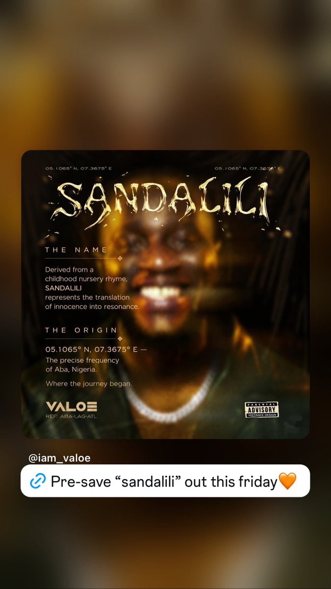 iam_valoe's tweet photo. She’s here🥹
“SANDALILI” OUT NOW🧡 @unitedmasters https://t.co/SGmV5PP0rL 
#newmusicfriday #afrobreats #Sandalili #VALOE https://t.co/dudWJpuuX7