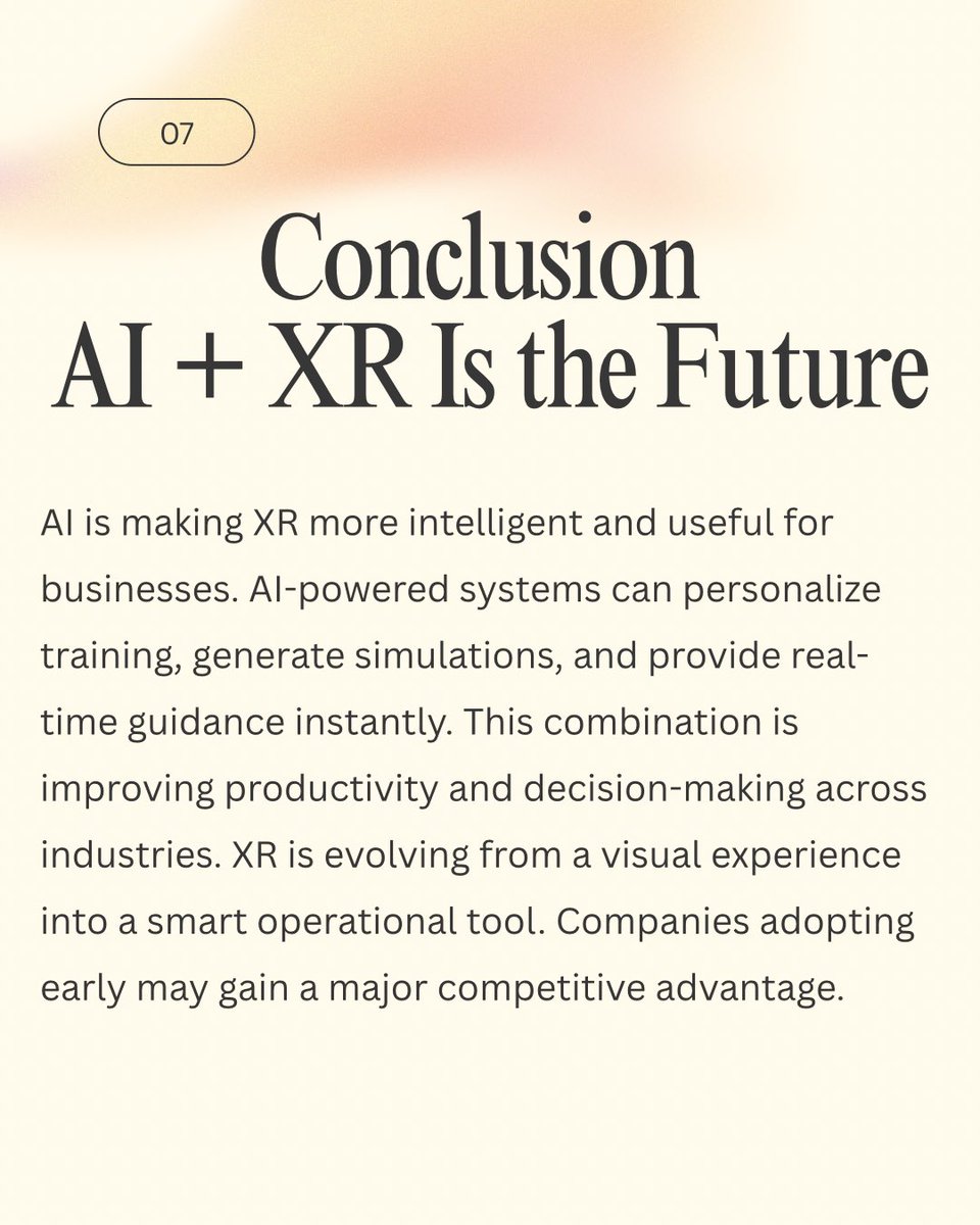 AfricanXRCom's tweet photo. With the addition of artificial intelligence, the use of XR is growing even faster, making it easier for organizations to improve their training, teamwork, and overall operations in real time.

🔴 Follow us for more insightful posts on XR https://t.co/18n6CIfgq7