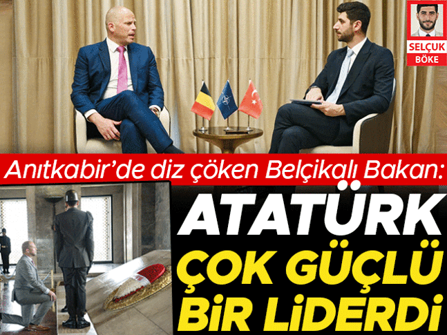 Hurriyet's tweet photo. 🗨️Bir önceki Türkiye ziyaretinde Anıtkabir’de diz çökerek Atatürk’e gösterdiği saygıyla gündeme gelen Belçika Savunma Bakanı Theo Francken, Hürriyet’e konuştu: 

“Anıtkabir’de yine diz çökerim, Atatürk ilham verici çok güçlü bir lider ve subaydı.”

🖊️@Selcuk_bk ve @mertgkhankoc haberi

https://t.co/yxdH4Sg5Hr