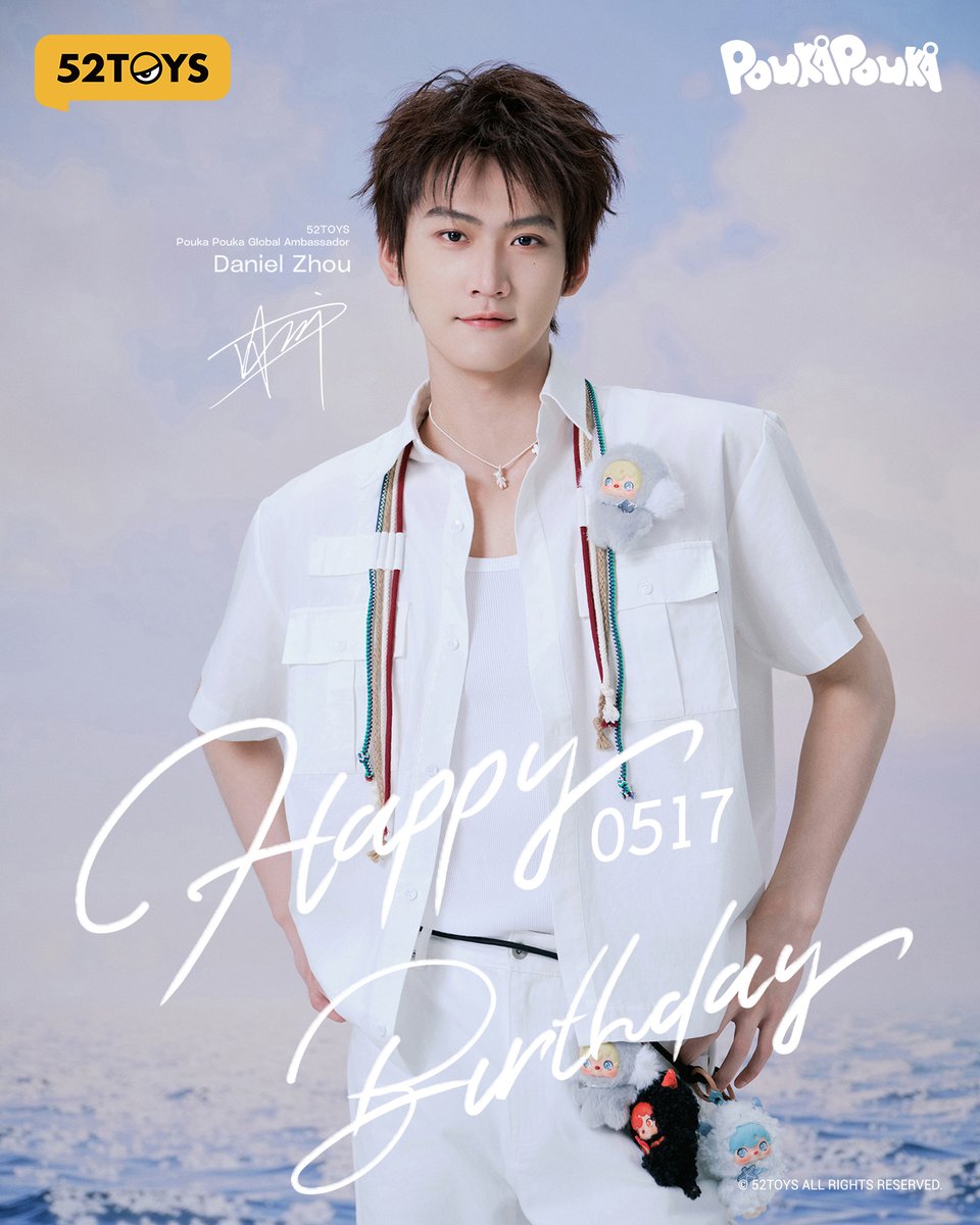 52ToysCandyBox's tweet photo. 🥳 Happy Birthday to Daniel Zhou on 05/17! 🎂
❤️ The Global Ambassador for 52TOYS POUKAPOUKA!
🤗 Embrace the light as you grow,
And chase an even more brilliant future! 🌟 https://t.co/AT4LcljsSk