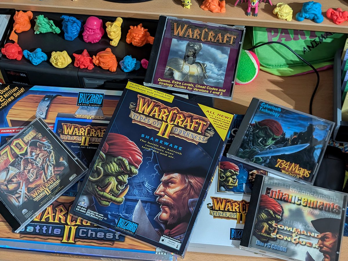Torzelan's tweet photo. Added a bunch of releases and scans to the Warcraft II map pack collection site. Particularly stoked about "734 Maps" - elusive but so rewarding to finally find a copy! https://t.co/HK0ch9voGg
