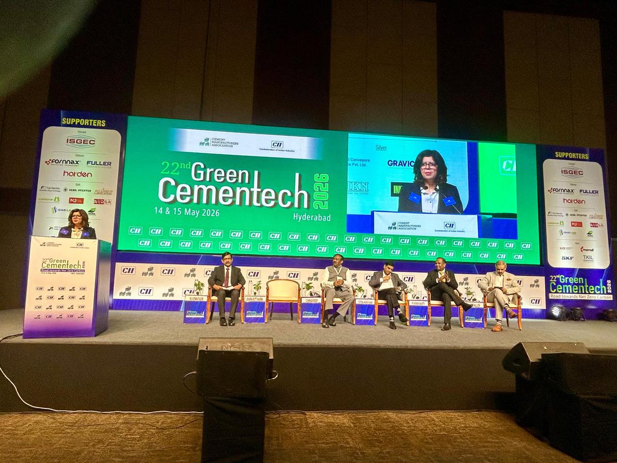 CMAIndia_'s tweet photo. CMA at Green Cementech 2026 inaugurated in Hyderabad @FollowCII https://t.co/NEfom5CQAa