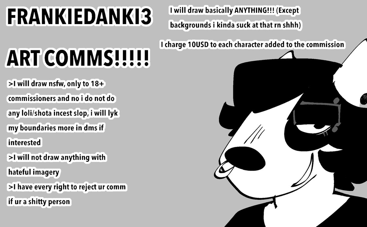 🎏Frankie COMMS OPEN!!! tweet media