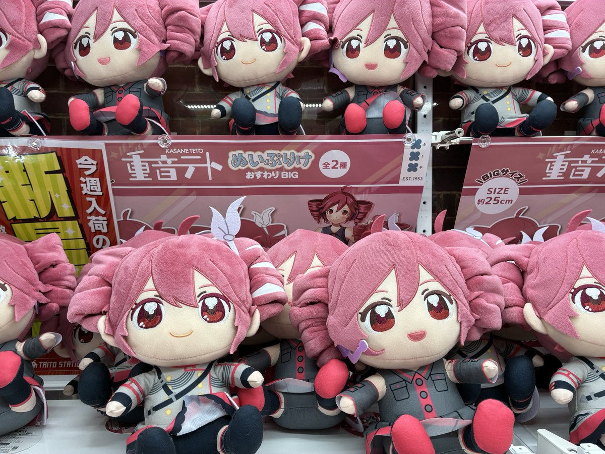 プライズ】 ✨新景品✨ 重音テトぬいぐるみおすわりBIG 入荷しました