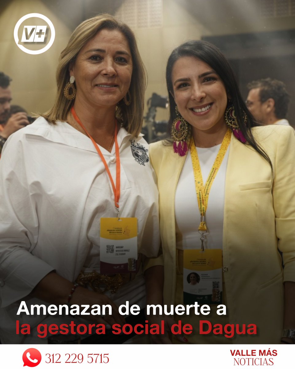 VallemasNoticia's tweet photo. #Atención | En las últimas horas, la gestora social del municipio de Dagua, Ceneibe Jaramillo madre de la exalcaldesa Ana María Sanclemente, (@sanclementeam) recibió un panfleto int!midatorio en el que es declarada objetivo militar.

El documento, firmado por la estructura “Dagoberto Ramos” de las disidencias de las FARC, le da un plazo de 24 horas para abandonar el municipio, bajo am£naza de mu£rte.

Ante esta grave situación, para mañana se tiene previsto un Consejo Extraordinario de Seguridad en el que se analizará el caso y se definirán medidas de protección para la funcionaria.

Ana María Sanclemente, hija de la gestora social, hizo un llamado urgente a las autoridades para que actúen con celeridad y eviten una tragedia similar a la ocurrida recientemente con la concejal Mileidy Villada en Obando.

Las autoridades ya fueron notificadas y evalúan el nivel de riesgo.

Desde @vallemasnoticias rechazamos este tipo de int¡midaci0nes contra lideresas sociales y exigimos protección efectiva para Ceneibe Jaramillo.

Jueves 14 de Mayo 2026
#ValleMásNoticias
