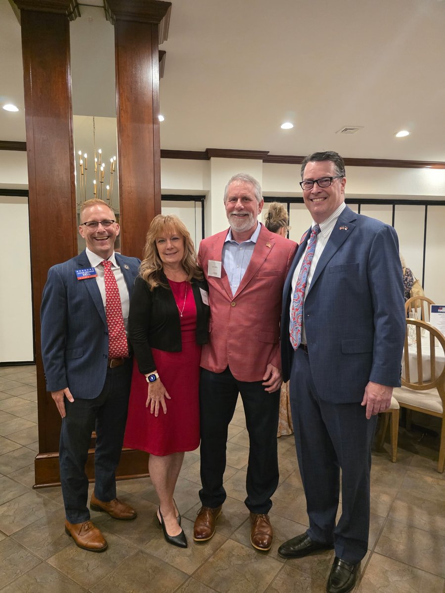 ChathamGOP's tweet photo. The Judicial Victory Fund Dinner in Asheboro was held and the Chair and members of the Chatham County GOP were there. Chief Justice Newby, Judge Collins and Bell and Sarah Stevens as well as Sheriff Terry Johnson  spoke to the attendees. https://t.co/PPQbKFnuKk