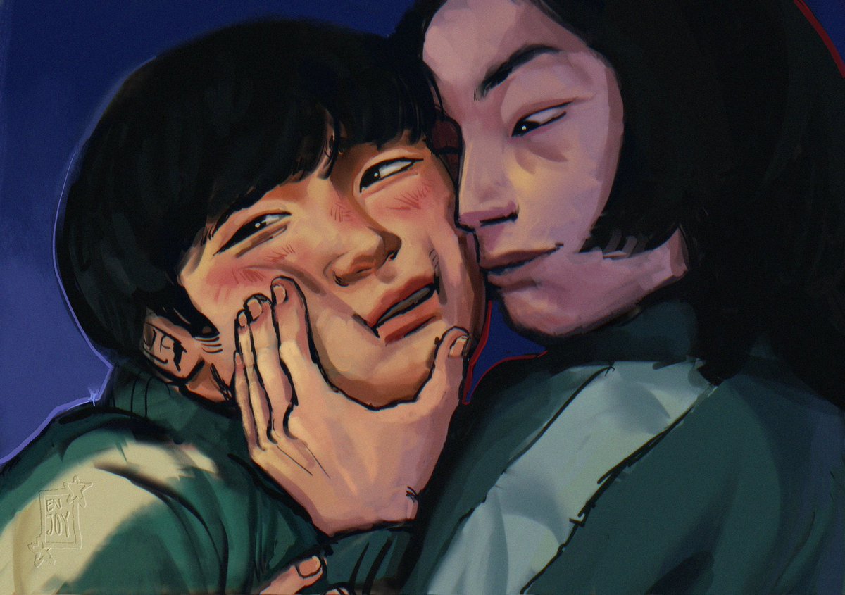 trxybarnxs's tweet photo. Love depicting Namgyu as the devil on Minsu’s shoulder #corruptthatbottom 🙂‍↕️🤭 https://t.co/dKu3l9HvZh