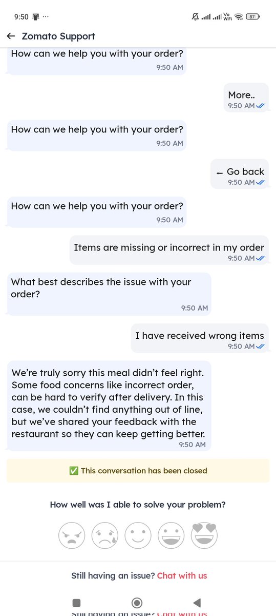 saurav_ak's tweet photo. @zomato @deepigoyal @jagograhakjago
How is this my problem?
I ordered coffee and received tea instead.
As a customer, I paid for what I ordered , not for substitutions I never approved. Really disappointed with this experience. I had a lot of respect for Deepinder Goyal. https://t.co/CtL7DSsQpk