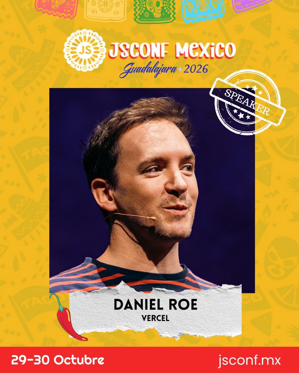 JSConf MX 2026 | 29 & 30 de Oct GDL 🇲🇽 tweet media
