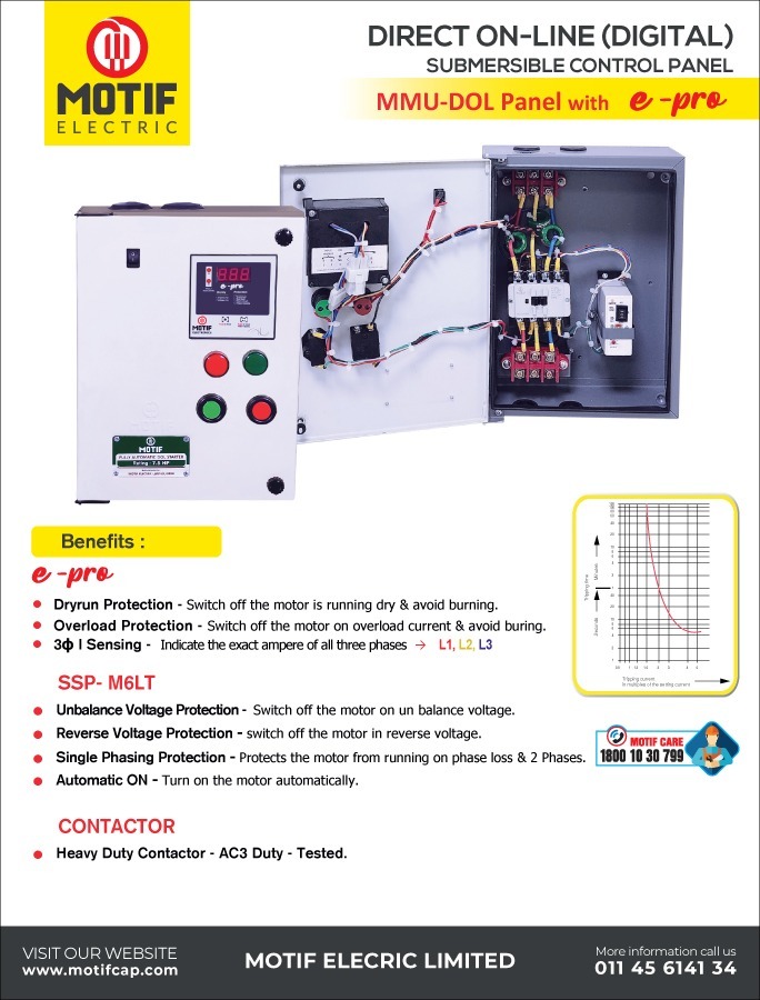 MotifElectric's tweet photo. Motif’s MMU DOL e-Pro Digital Electronic Control Panel is designed for efficient and reliable three-phase motor performance.

https://t.co/jiqfa6zsJd

#StarDelta #MotorStarter #SubmersibleControlPanel #ThreePhaseMotorStarter https://t.co/gch9xq6H7M