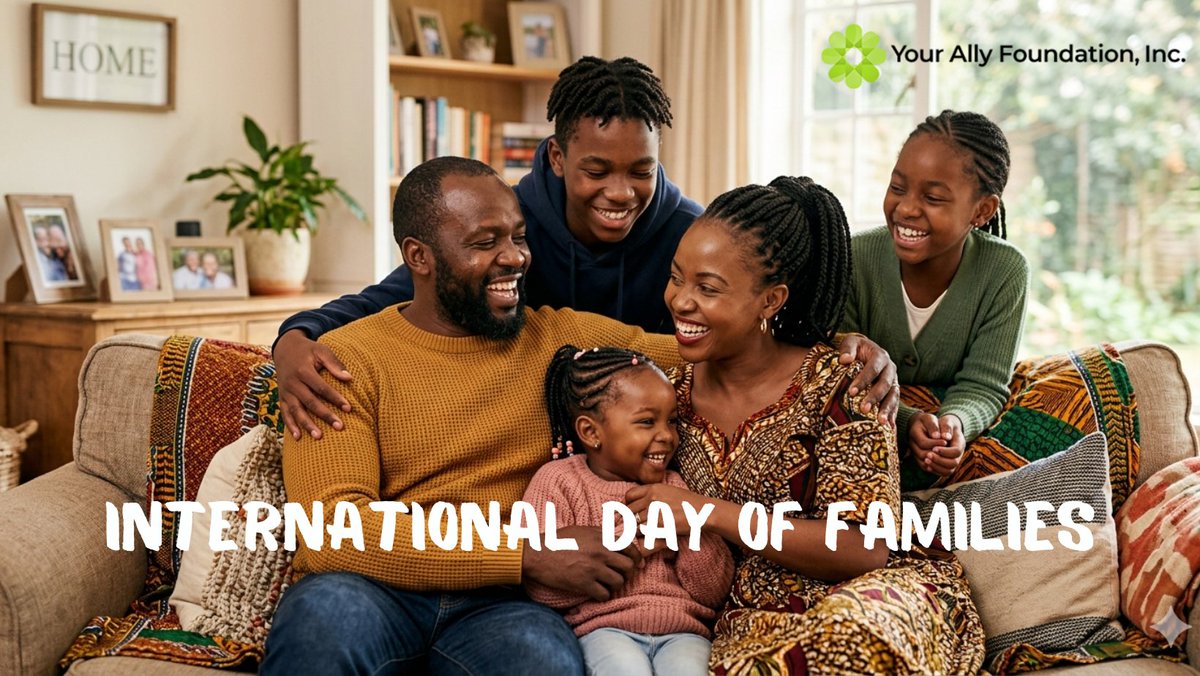 ally_foundation's tweet photo. #InternationalDayOfFamilies

Strong families are the heartbeat of a healthy society. We know that true well-being starts at home.

Today, we celebrate every family unit working to break the stigma and prioritize mental wellness. You are not alone; we are your ally. 
#YourAllies https://t.co/85sFrzqIYF