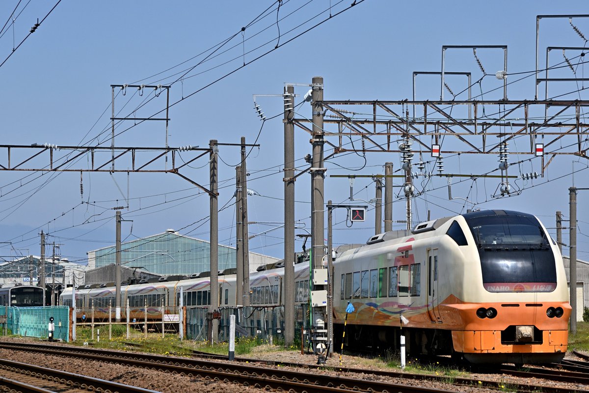 sou_ai's tweet photo. E653系 U101編成 秋田総合車両センター 2026.5.15
塗色変更されて7月にお目見得することが発表されているU101編成が本日ATへ。 https://t.co/fLM0LI5QKt