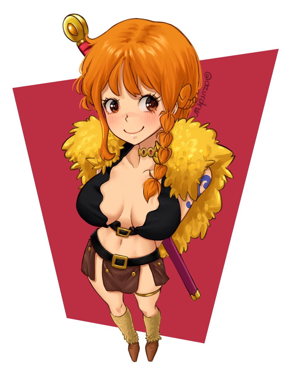 azurdrw_'s tweet photo. Así quedó la Nami
Ni tan mal la perspectiva, aun así necesito mejorar por qué me cuestamucho imaginar las formas básicas, sobretodo el torso en perspectiva xD 
Pero como todo, iré mejorando con la práctica, mientras tanto estoy contento con el resultado c:

#drawing #onepiece https://t.co/2dwGEwmK40