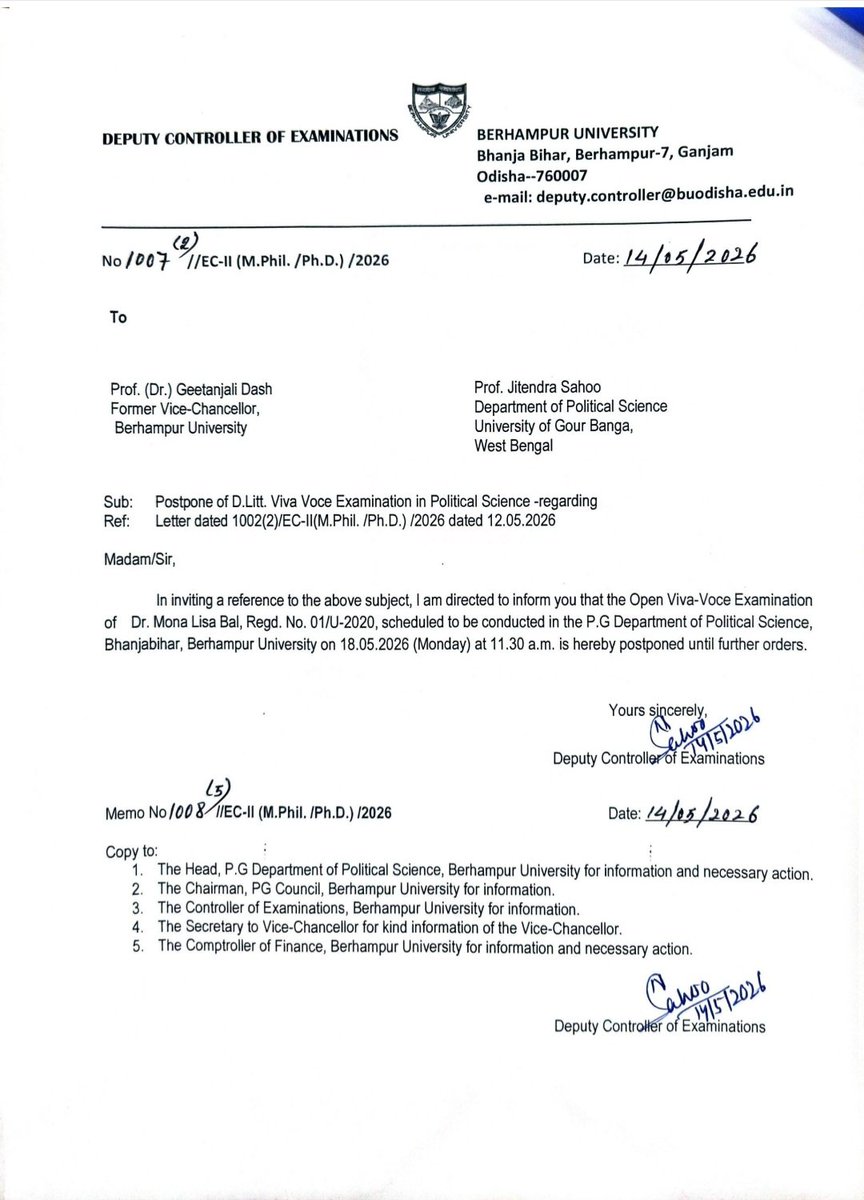 Prof Jayant K Mohapatra tweet media