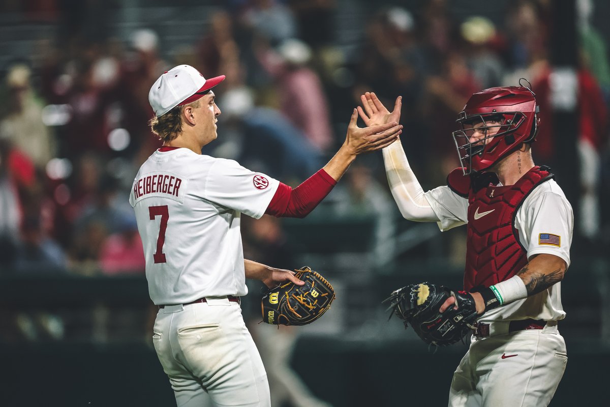 AlabamaBSB's tweet photo. No. 18 Alabama Baseball Claims 5-4 Win in Series Opener Over No. 15 Ole Miss

🔗: https://t.co/OJvd1f7blO

#RollTide https://t.co/X6T5zOp0AU