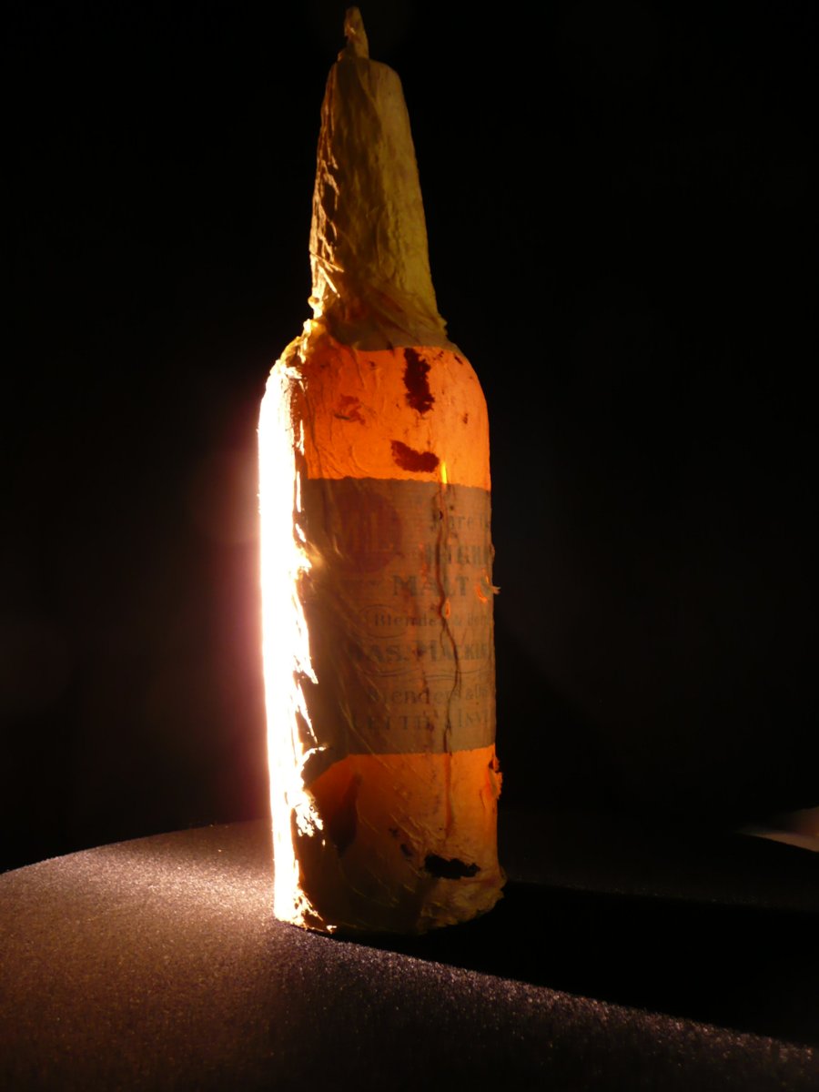 InspireExplore's tweet photo. Happy World Whisky Day!

In 2010, our conservators uncovered crates of whisky buried beneath Sir Ernest Shackleton’s 'Nimrod' hut in Antarctica, frozen in ice for over a century. After careful conservation in New Zealand, bottles of Mackinlay whisky were analysed by Whyte & Mackay (owner of Mackinlay) and The Scotch Whisky Research Institute under permit from the New Zealand Government, allowing experts to recreate the original blend.

In April 2011, Whyte & Mackay’s master blender, Richard Paterson, successfully recreated an exact replica of the century-old whisky and Mackinlay’s Rare Old Highland Malt Whisky was born.

This was so popular that two subsequent editions have been created, with the third, titled Shackleton Whisky still available to purchase.

📸Antarctic Heritage Trust Programme Manager, Artefacts Lizzie Meek working with the thawed whisky bottles in the refrigerated container inside Canterbury Museum © AHT
Mackinlay’s Rare Old Highland Malt Whisky © AHT/Lizzie Meek
Shackleton Whisky, a homage to the original whisky discovered under Shackleton's Hut. © AHT/Jo Moore