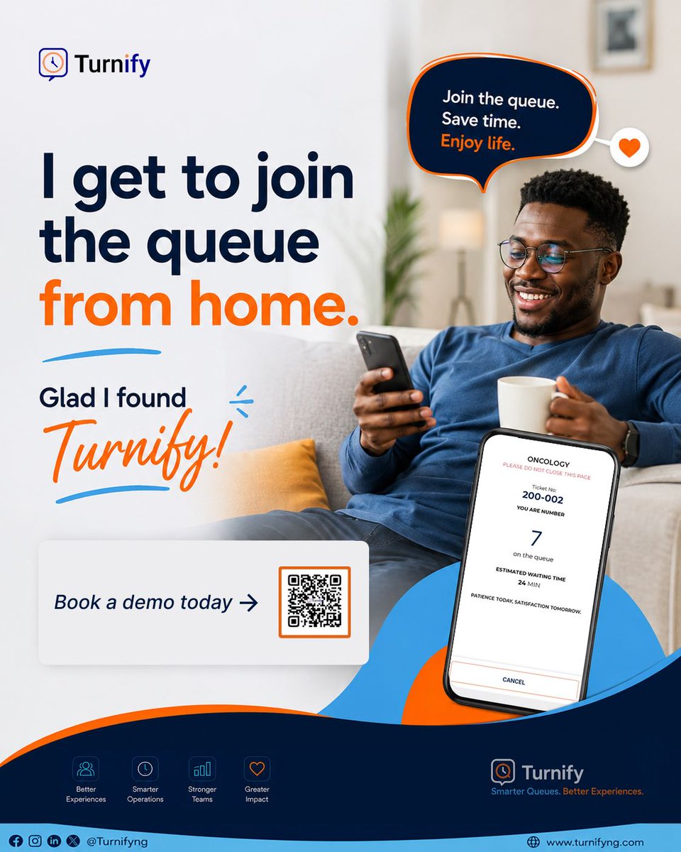 Turnifyng's tweet photo. TGIF 😄🎉

Nobody wants to spend Friday inside long queues 😅

Turnify helps businesses create smoother, faster, and happier service experiences with smarter queue management 💙

Shorter waits. Better flow. Better Fridays.

#TGIF #Turnify #SmartQueueManagement #CustomerExperience https://t.co/UtU8xUF5Bx