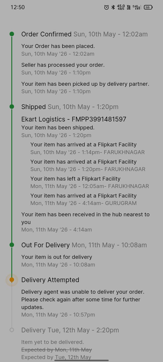 iamDev____'s tweet photo. Ordered my Samsung S25 on 10th May and today is 15th May. Still no delivery, no proper update on the order status, and no estimated timeline. I’ve contacted customer support multiple times hoping for some clarity, but got no actual help. @Flipkart @flipkartsupport https://t.co/ptvIebLAhg