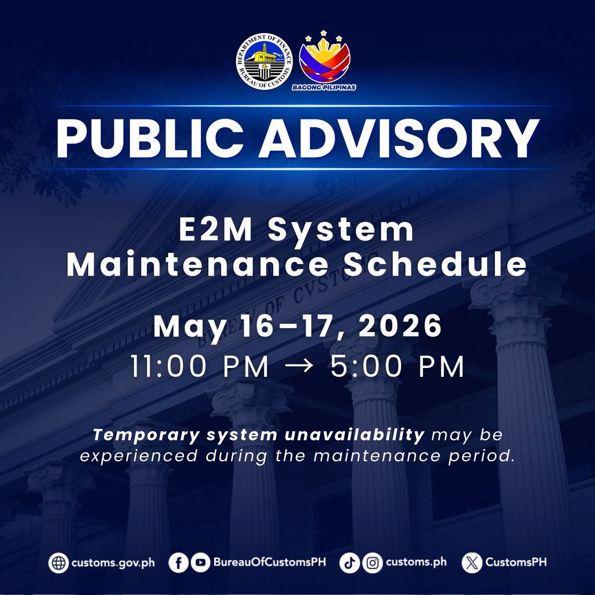 Bureau of Customs PH tweet media
