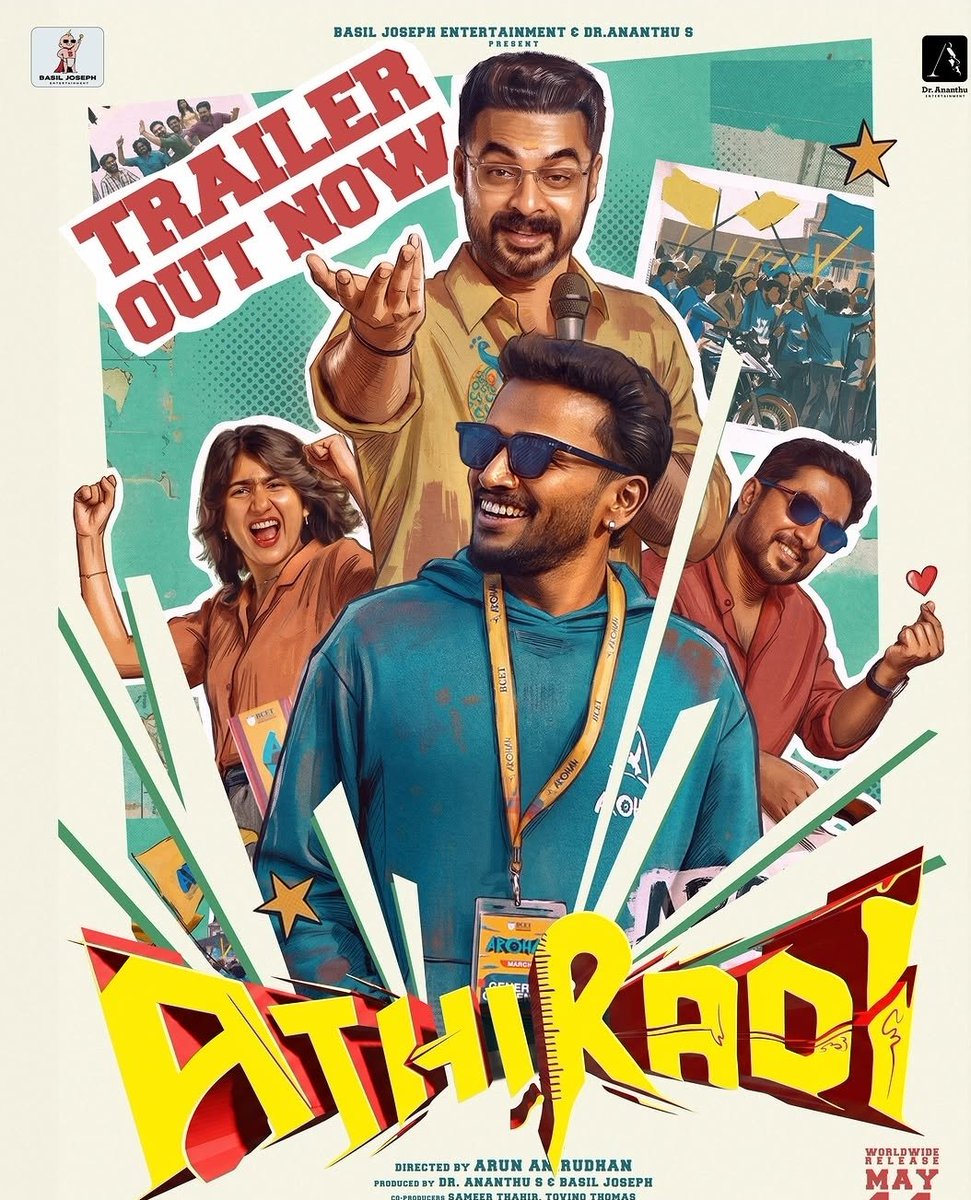 JBVlog3's tweet photo. I watched the movie Athiradi yesterday. Before seeing it, I noticed many reviewers giving it positive ratings, but some comments claim that move is 'mid' and  the reviews were paid . TBH,  the movie was perfect for me. Tovino’s  &amp;Basil's performance was great❤️
#Athiradi https://t.co/SAypJnpmqB
