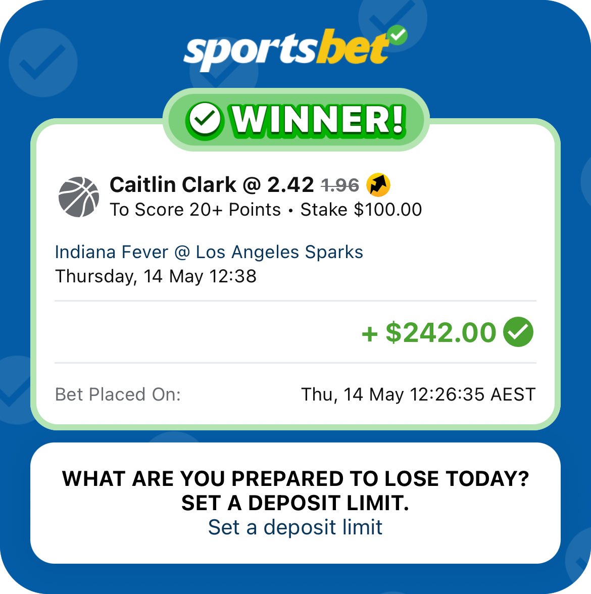 WNBA BETTING tweet media