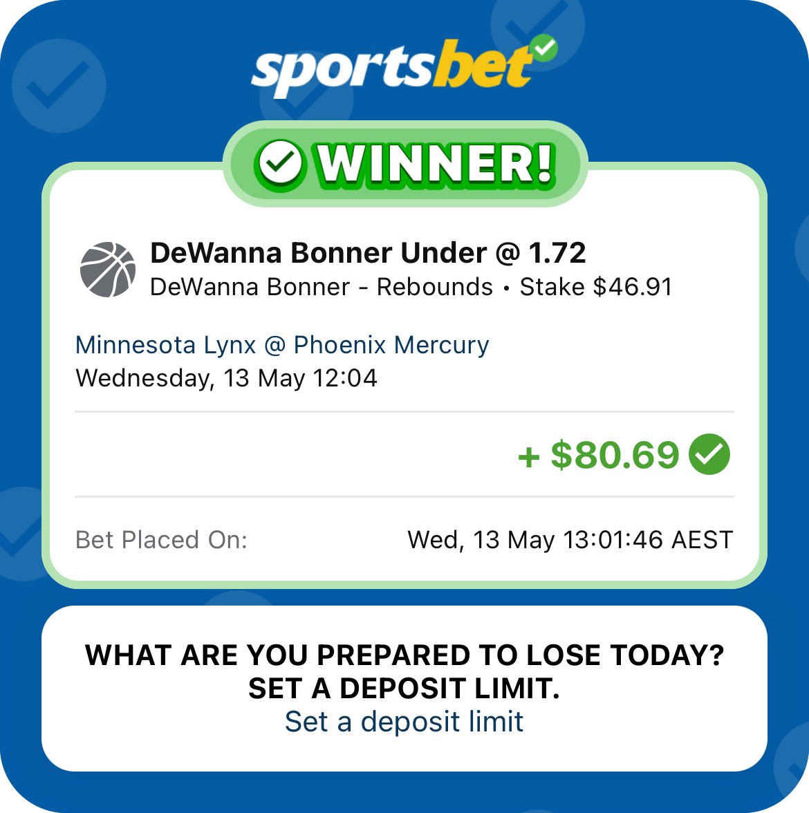 WNBA BETTING tweet media