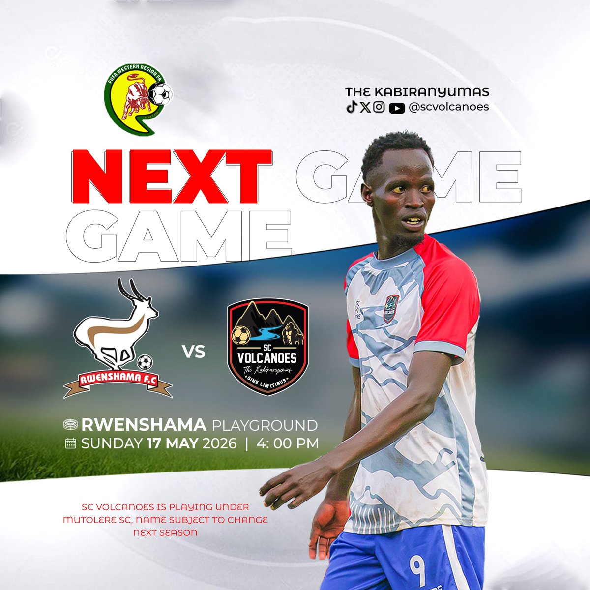 scvolcanoes's tweet photo. Coming Up:
Rwenshama FC Vs SC Volcanoes.
#SCVolcanoes #TheKabiranyumas https://t.co/ysfK9F61l5