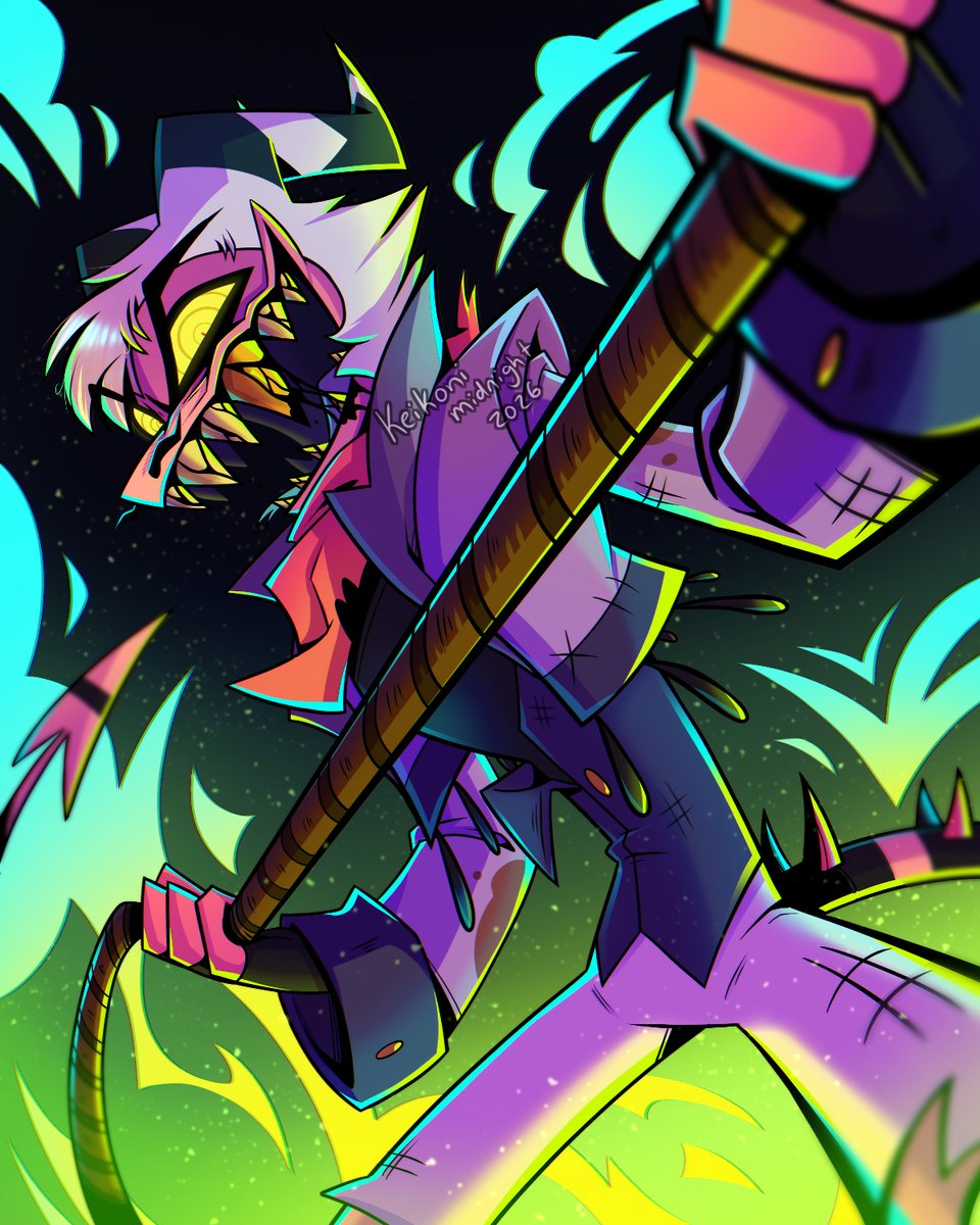keikonimidnight's tweet photo. Decided to do a redraw of one of my many Strikers from 3 years ago. ✨
#helluvaboss https://t.co/0wXByqFMpD