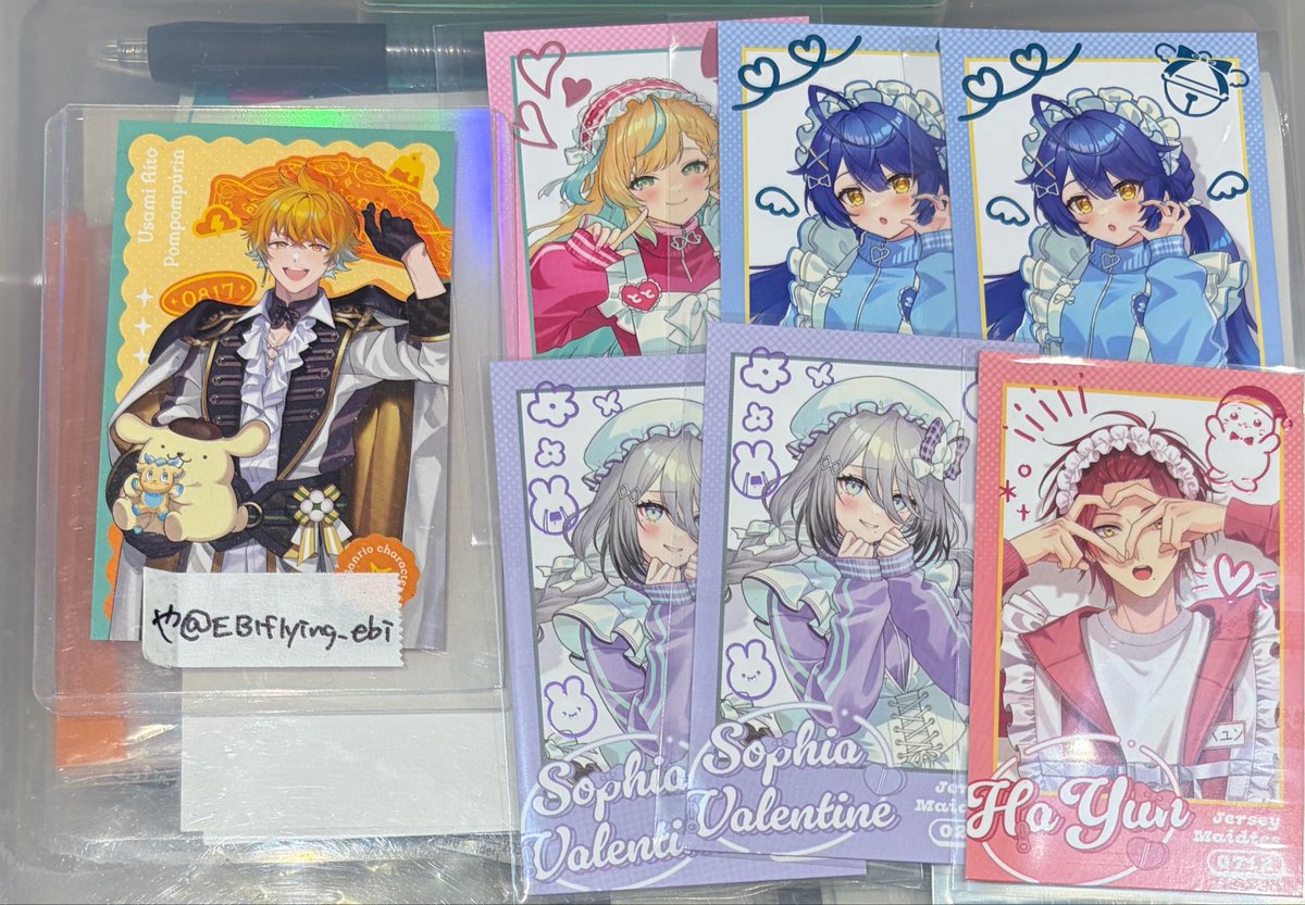 EBIflying_ebi's tweet photo. 【交換譲渡】にじさんじ Jersey Maidtes ジャージメイド フォト風カード チェキ

譲 画像1.2枚目
求 同種IDカードの方or定価

郵送orにじフェス16日現地手渡し可能です。
❤️の方は交換のみ
お気軽にお声がけください https://t.co/ldZ8ICIyg2