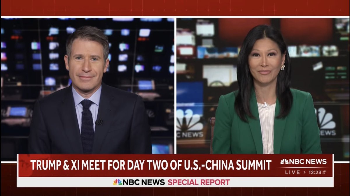 MarcReporting's tweet photo. Nice to join @FrancesRivera on @NBCNews Special Report as President #Trump meets with #XiJinping in #Beijing #China https://t.co/SGvG35wQQe