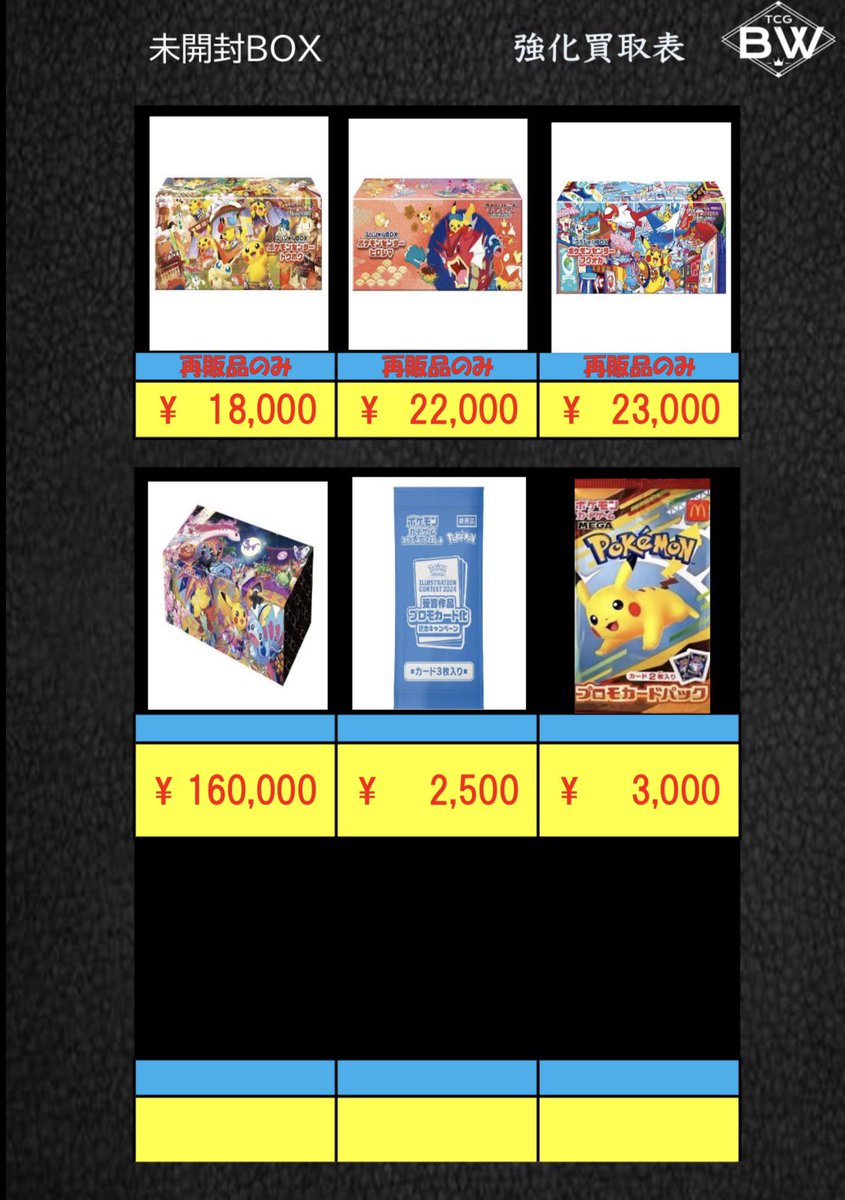 ポケモン未開封BOX2 ※スペシャルBOXトウホク、ヒロシマ、フクオカ再販
