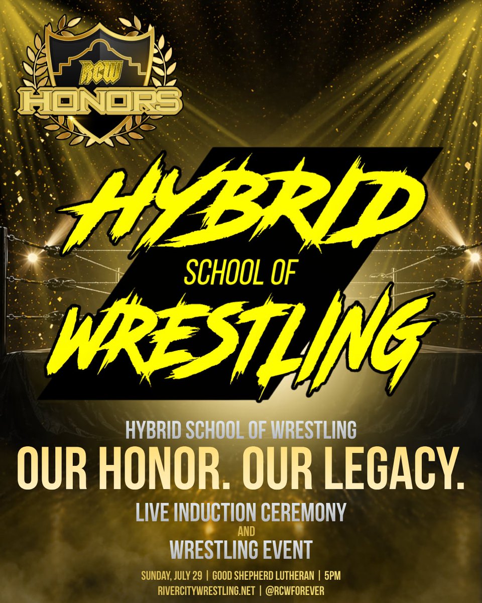 rcwforever's tweet photo. Hybrid School of Wrestling is being inducted into the 2026 class of RCW Honors.

For years, Hybrid has been a positive and inclusive wrestling school where students walk in with a dream and walk out as wrestlers ready for the spotlight. 

Details: https://t.co/s5tkHXhX5U https://t.co/ViwcHxteCy