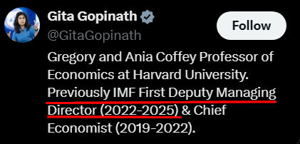 windoftheeast99's tweet photo. @GitaGopinath IMF feminists -- can't make this shit up. 

And the women you are looking for are currently destroying Europe, but I guess that is aligned with your 'IMF feminist' label. https://t.co/7EUZ4lHKFL
