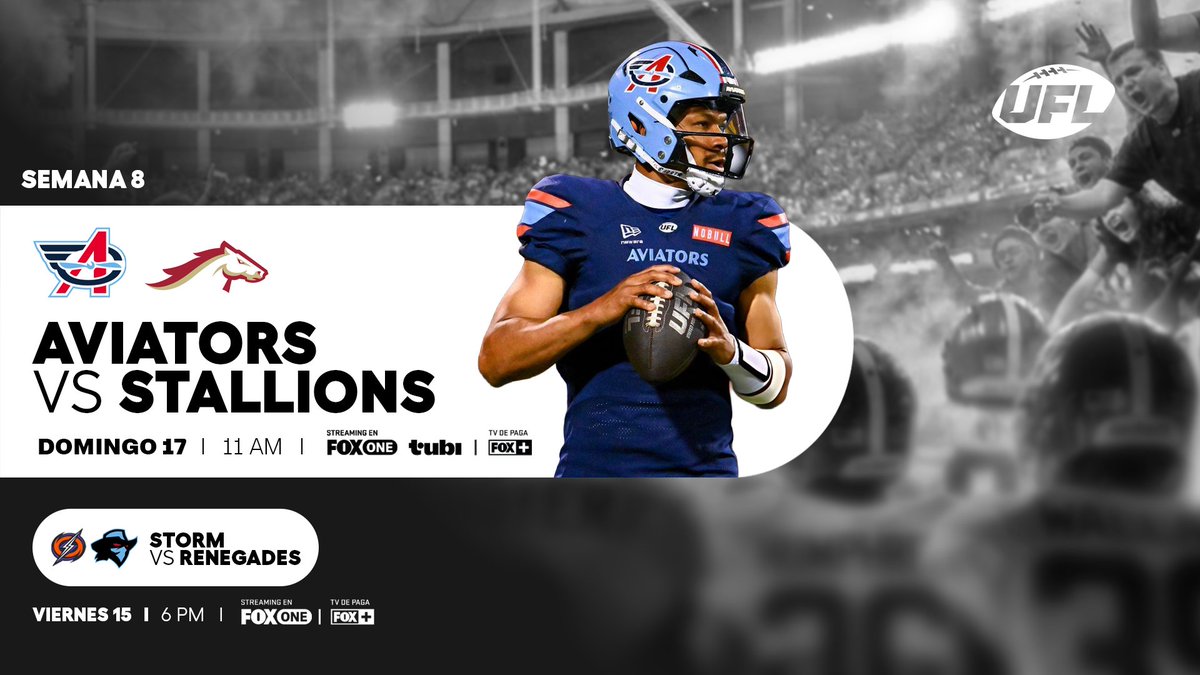 somos_FOX's tweet photo. ¡También tenemos UFL 🏈!

⚫️Disfrútala en TV de Paga en el canal FOX+ en Mega, Star TV y Totalplay, y en streaming en FOX One. https://t.co/Niksn1OHhD